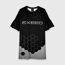 Платье клеш для девочки Exceed, цвет: 3D-принт