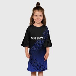 Платье клеш для девочки Haval, цвет: 3D-принт — фото 2