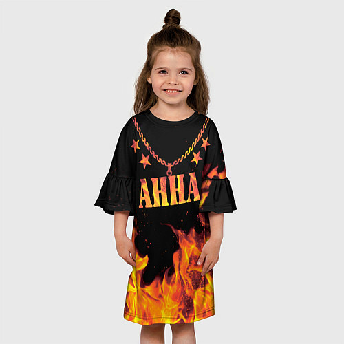 Детское платье Анна - имя в огне / 3D-принт – фото 3