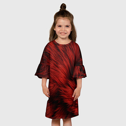 Детское платье Красная шерсть / 3D-принт – фото 3
