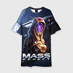 Платье клеш для девочки Mass Effect Тали Зора, цвет: 3D-принт