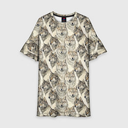 Детское платье Паттерн лесного волка