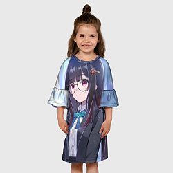 Платье клеш для девочки Honkai Star Rail Sparkle smile, цвет: 3D-принт — фото 2