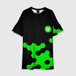 Детское платье Minecraft game creeper