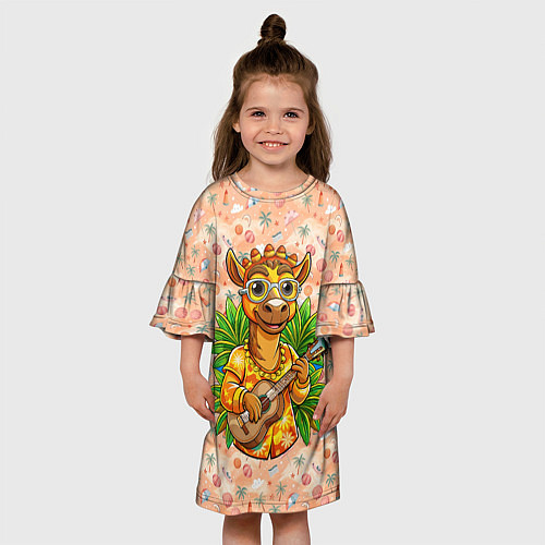 Детское платье Жираф играет на гитаре / 3D-принт – фото 3