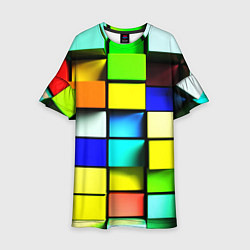 Детское платье Оптические кубы