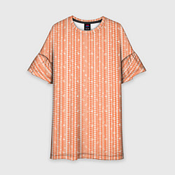 Детское платье Оранжевый полосы узоры