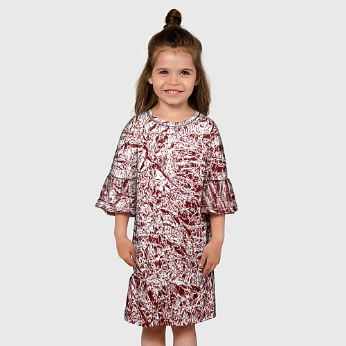 Детское платье Линогравюра / 3D-принт – фото 3