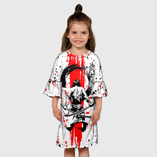 Детское платье Самурай с двумя катанами / 3D-принт – фото 3