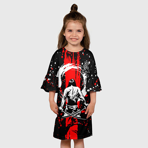 Детское платье Самурай с двумя мечами / 3D-принт – фото 3