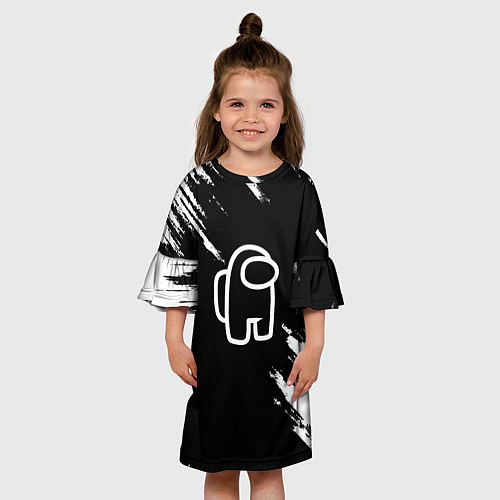 Детское платье Амонг ас краски / 3D-принт – фото 3