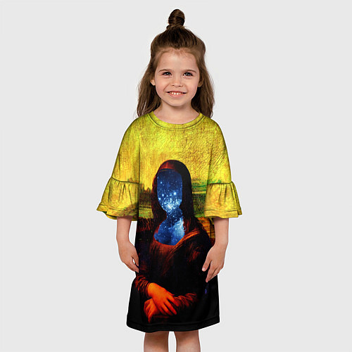 Детское платье Космическая джаконда / 3D-принт – фото 3