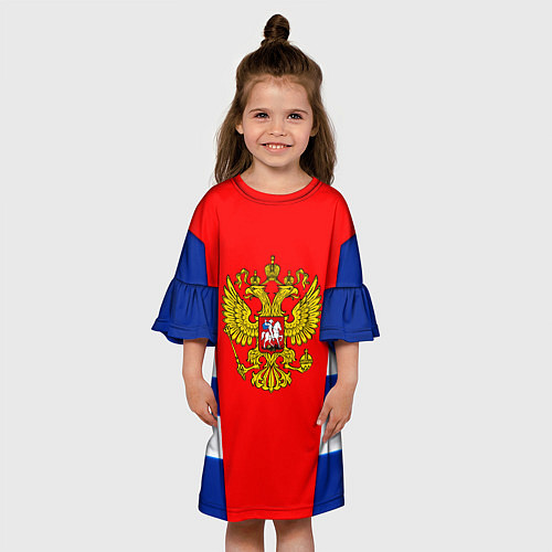 Детское платье Россия герб спорт / 3D-принт – фото 3