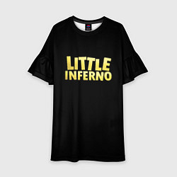 Платье клеш для девочки Little Inferno roglike, цвет: 3D-принт