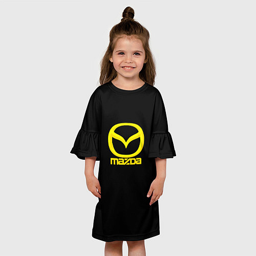 Детское платье Mazda yellow / 3D-принт – фото 3