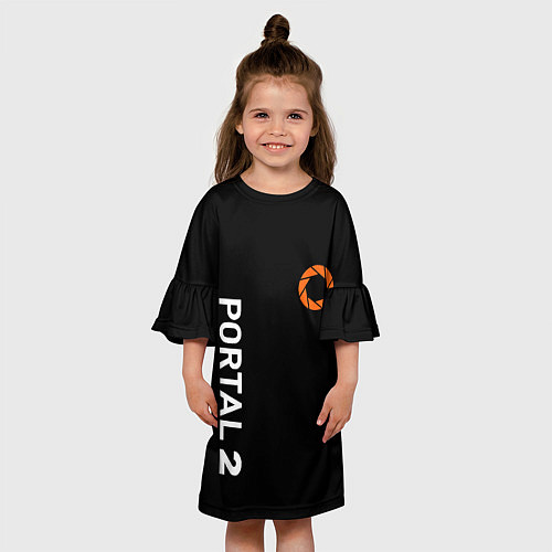 Детское платье Portal logo brend / 3D-принт – фото 3