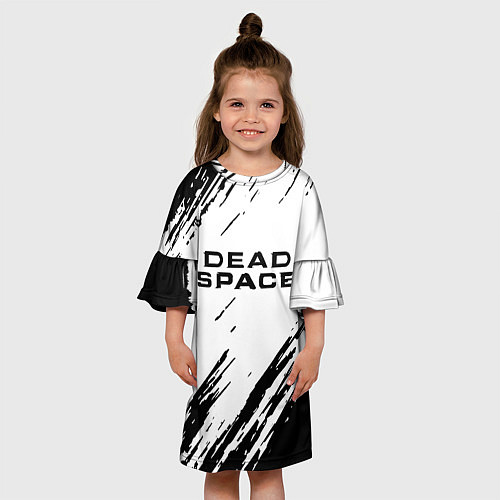 Детское платье Dead space чёрные краски / 3D-принт – фото 3