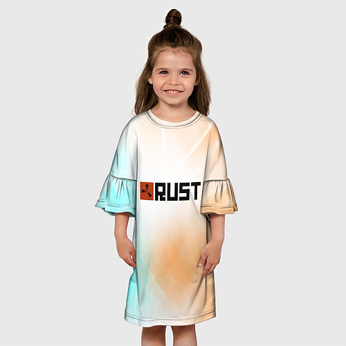 Детское платье RUST gradient / 3D-принт – фото 3