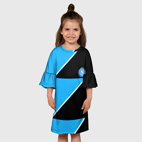 Детское платье Napoli fc geometry blue / 3D-принт – фото 3