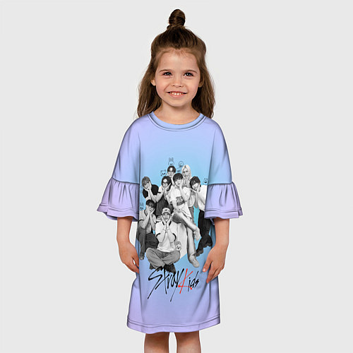 Детское платье Stray Kids family photo / 3D-принт – фото 3
