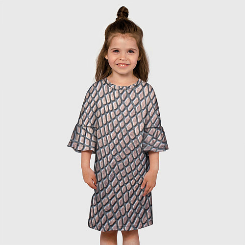 Детское платье Кожаный принт / 3D-принт – фото 3