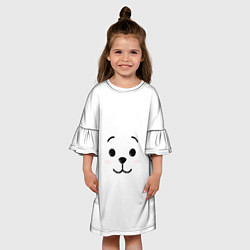 Платье клеш для девочки BT21 RJ, цвет: 3D-принт — фото 2