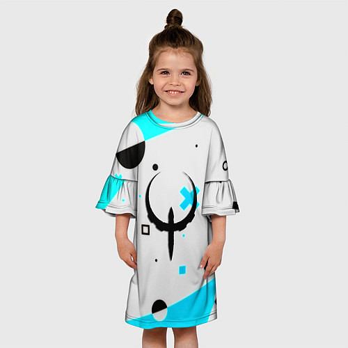 Детское платье Quake game pattern / 3D-принт – фото 3