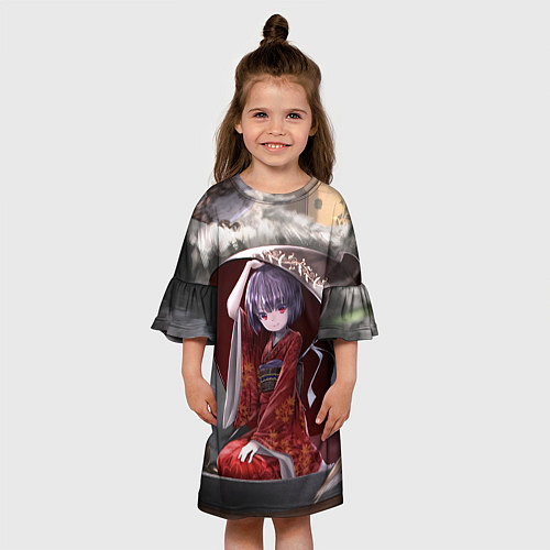 Детское платье Touhou Project Симмёмару Сукуна / 3D-принт – фото 3