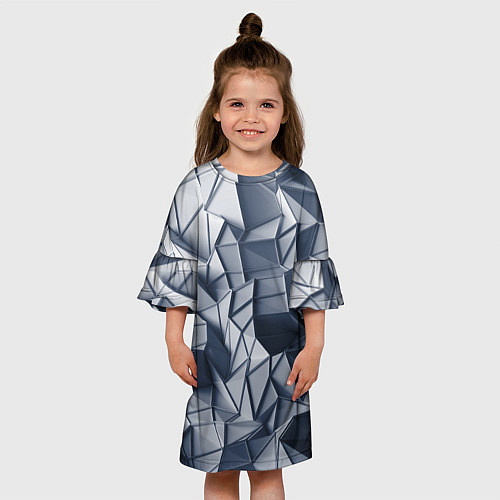 Детское платье Геометрические грани / 3D-принт – фото 3