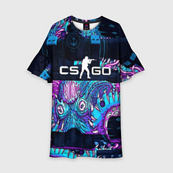 Детское платье CS GO neon blob