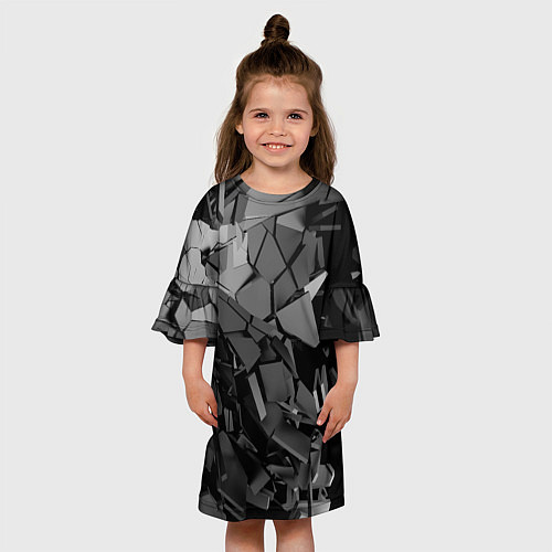 Детское платье Битое стекло / 3D-принт – фото 3