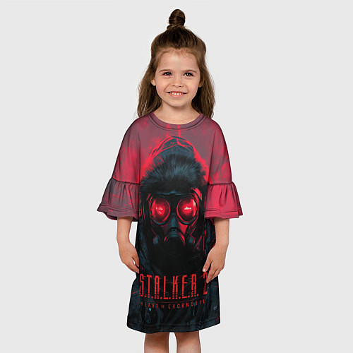 Детское платье Stalker 2 в противогазе / 3D-принт – фото 3