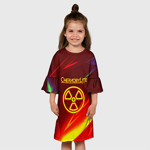 Детское платье Чернобыль лайт стрипсы / 3D-принт – фото 3