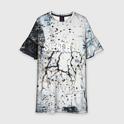 Платье клеш для девочки Silenthill текстура глитч, цвет: 3D-принт