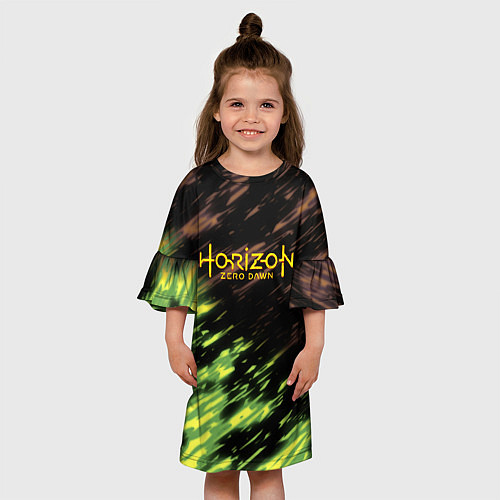 Детское платье Horizon: Zero Dawn краски / 3D-принт – фото 3