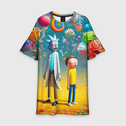 Детское платье Рик и Морти - сюрреалистическая фантазия
