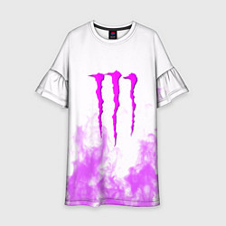 Детское платье Monster energy neon flame