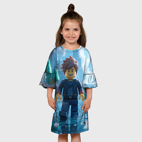 Детское платье Роблокс человек дождя / 3D-принт – фото 3