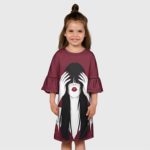 Детское платье Поп арт девушка с руками / 3D-принт – фото 3