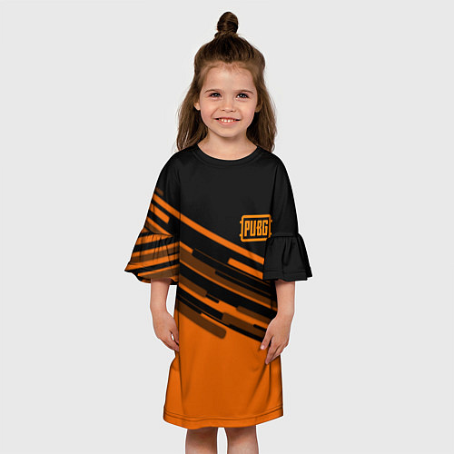 Детское платье PUBG geometry line / 3D-принт – фото 3