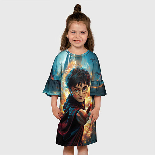 Детское платье Гарри Поттер с волшебной палочкой / 3D-принт – фото 3