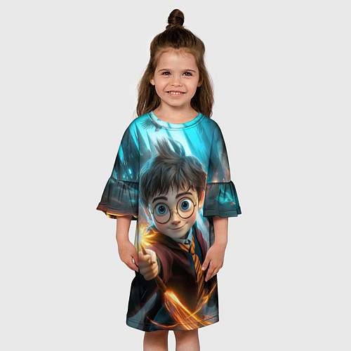 Детское платье Милый Гарри Поттер / 3D-принт – фото 3