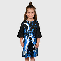 Платье клеш для девочки Поднятие уровня в одиночку - восстань, цвет: 3D-принт — фото 2