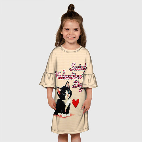 Детское платье Saint Valentines Day / 3D-принт – фото 3