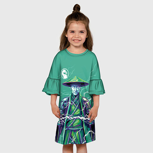 Детское платье Lord Raiden - Mortal Kombat / 3D-принт – фото 3