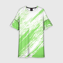 Платье клеш для девочки Light green, цвет: 3D-принт
