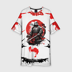 Платье клеш для девочки Кодекс самурая ниндзя, цвет: 3D-принт