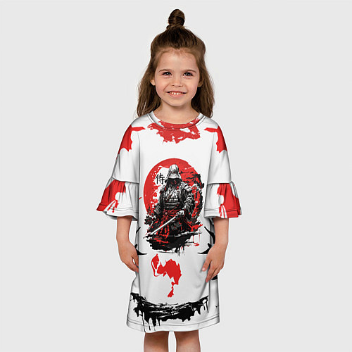 Детское платье Кодекс самурая ниндзя / 3D-принт – фото 3
