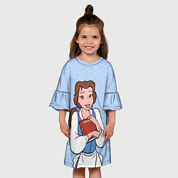 Платье клеш для девочки Beautiful Belle - big pictures, цвет: 3D-принт — фото 2
