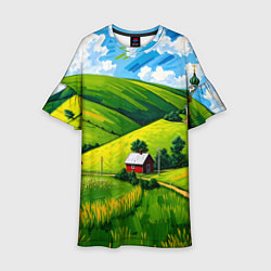 Детское платье Русская деревенька